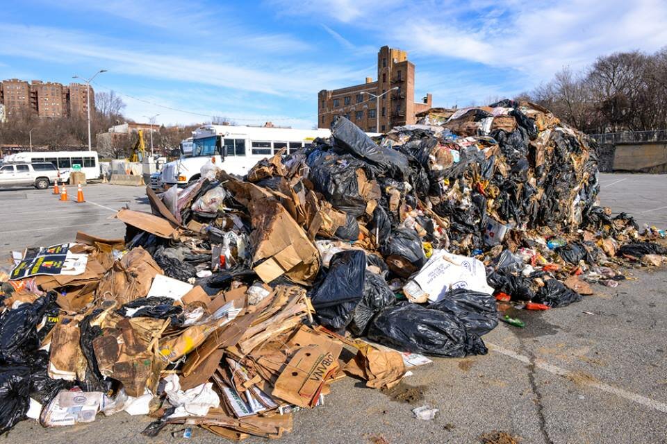 Refuse illegally dumped in Chicken Island by TMI Carting.